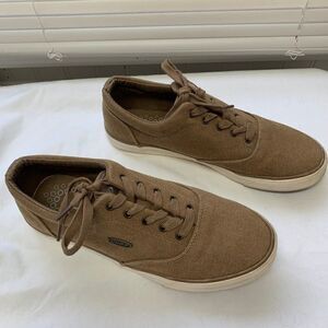 Lugz Tan Canvas Sneakers Size 8.5
